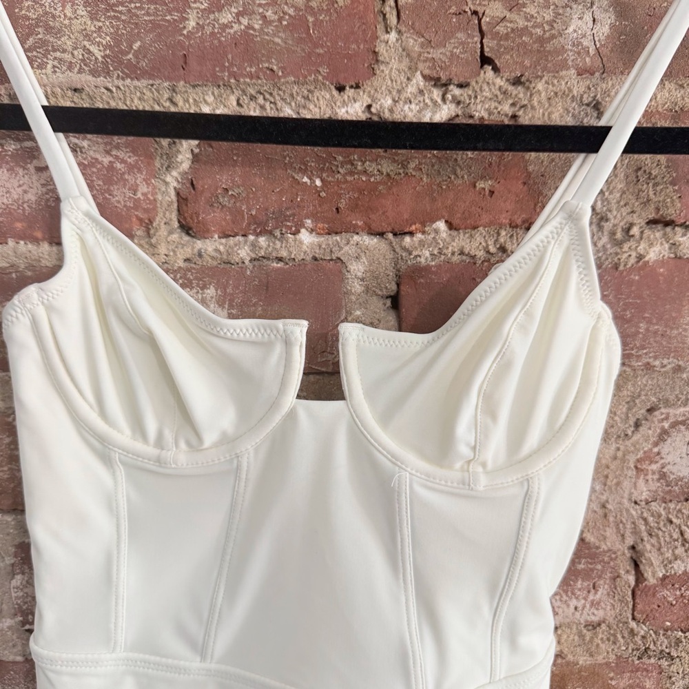 SOLID & STRIPED Cream One Piece Swimsuit - Picture 7 of 13